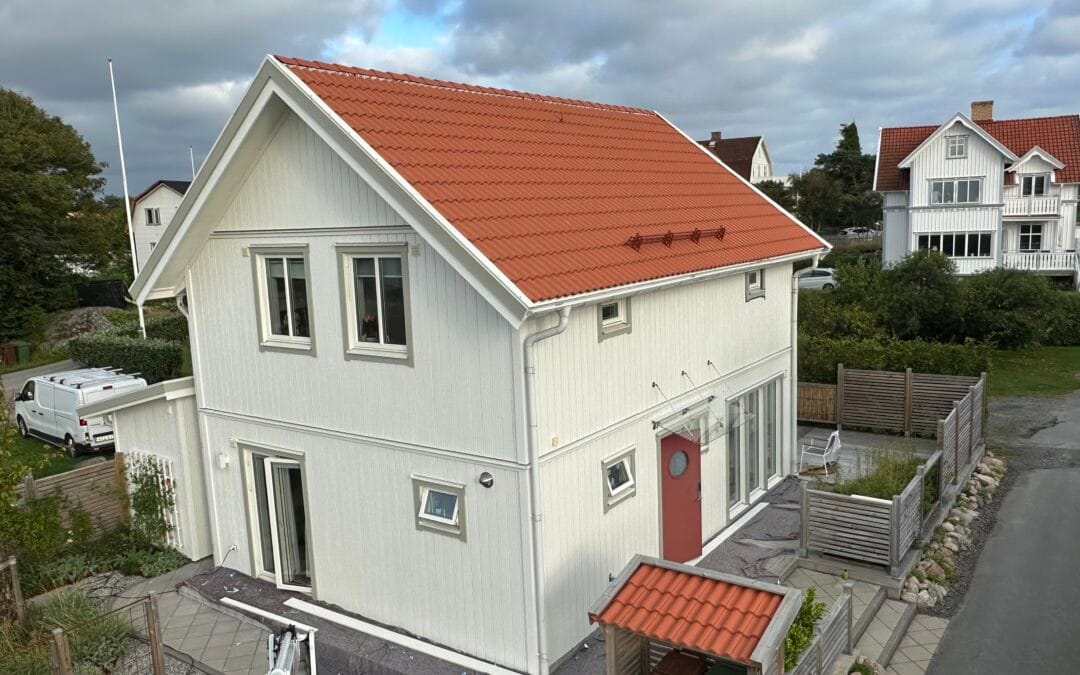 Fasadmålning på Hönö