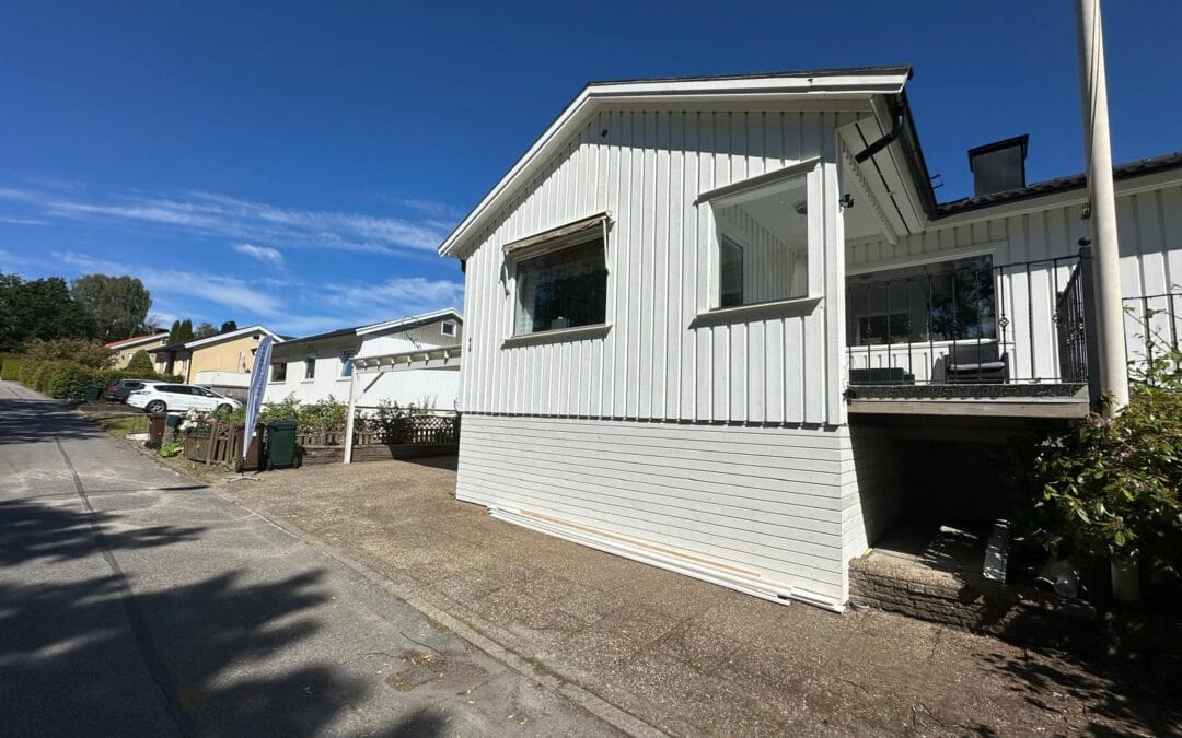 Fasadrenovering i Utby